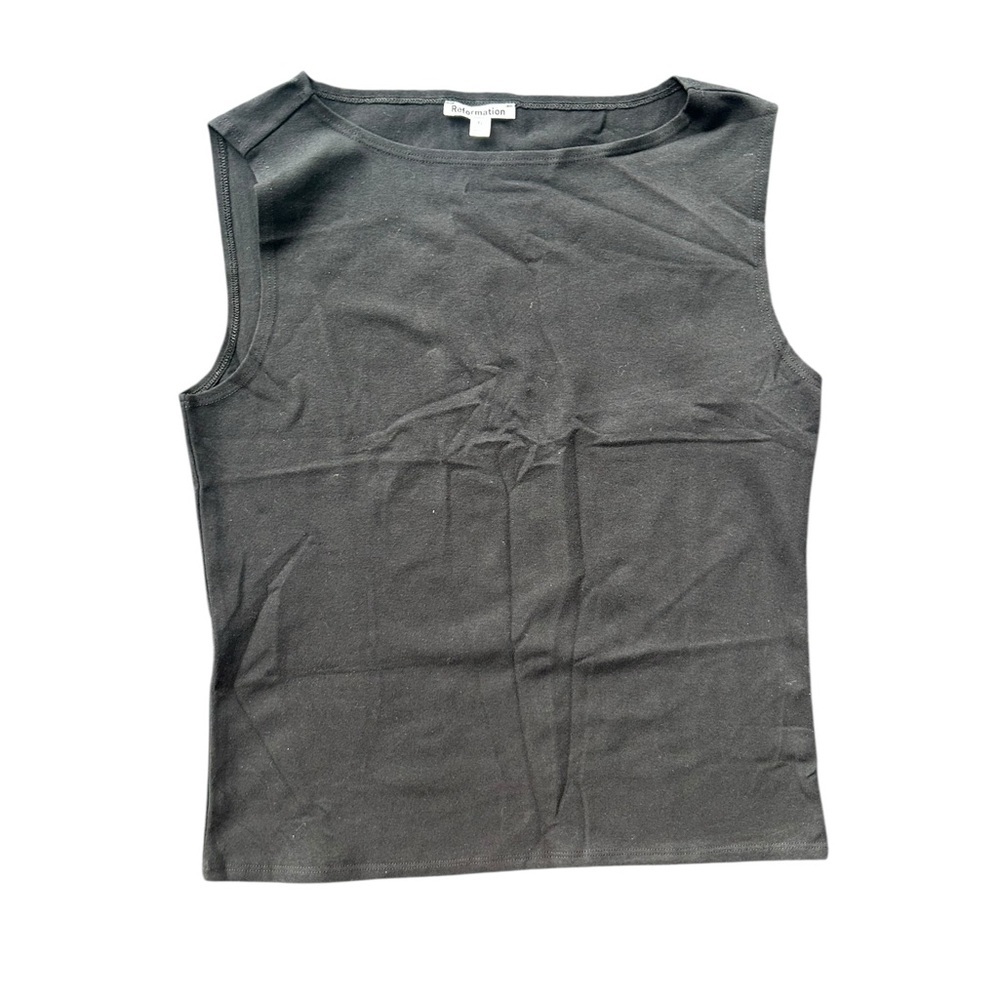 Reformation Charcoal Gray Tank Top